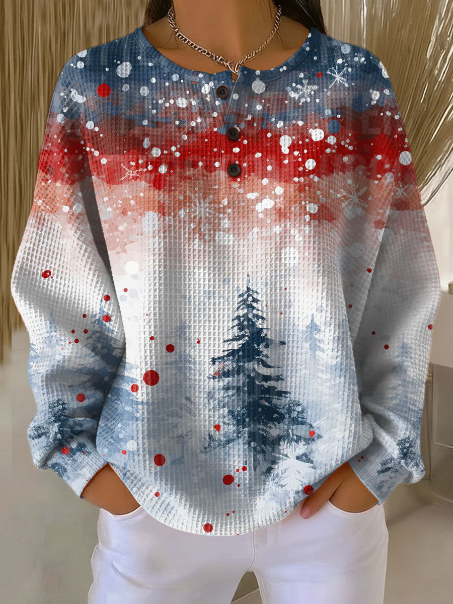 Alva | Christmas Sweater with Soft Pine Tree Pattern