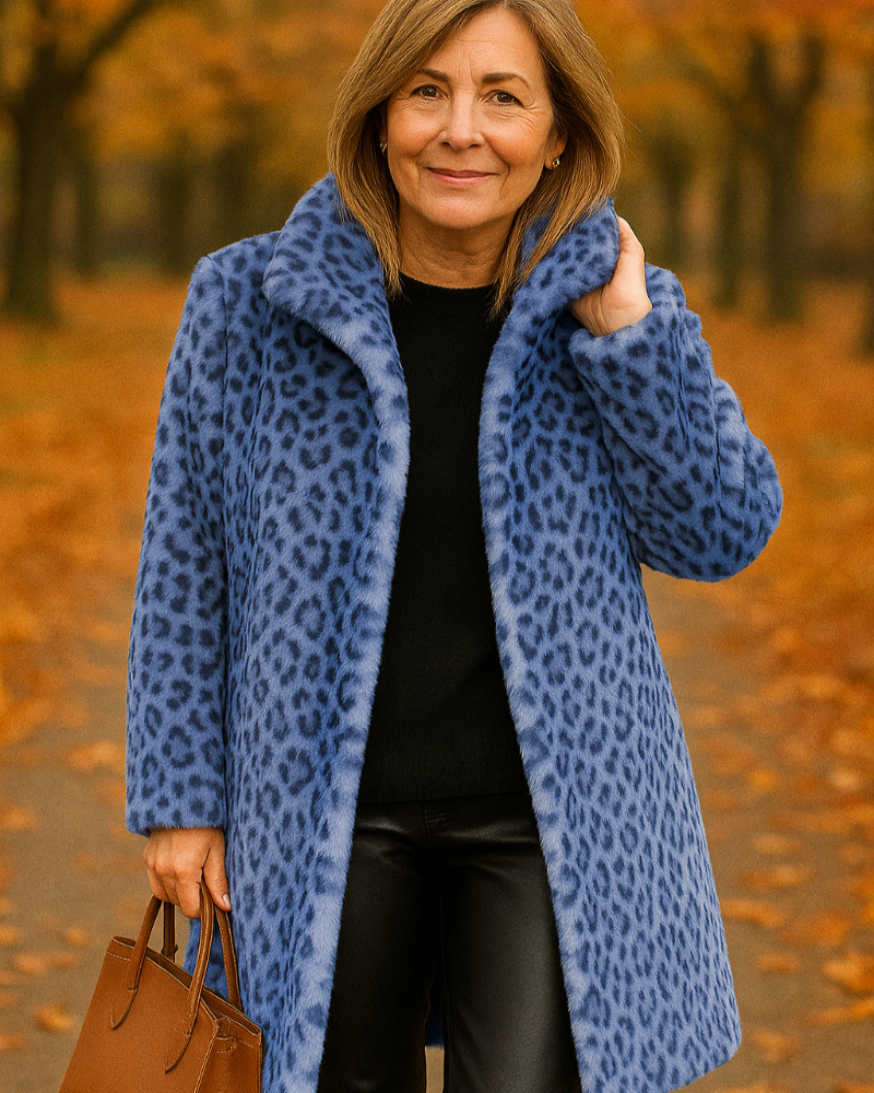 Felicity™ | Long Leopard-print Coat