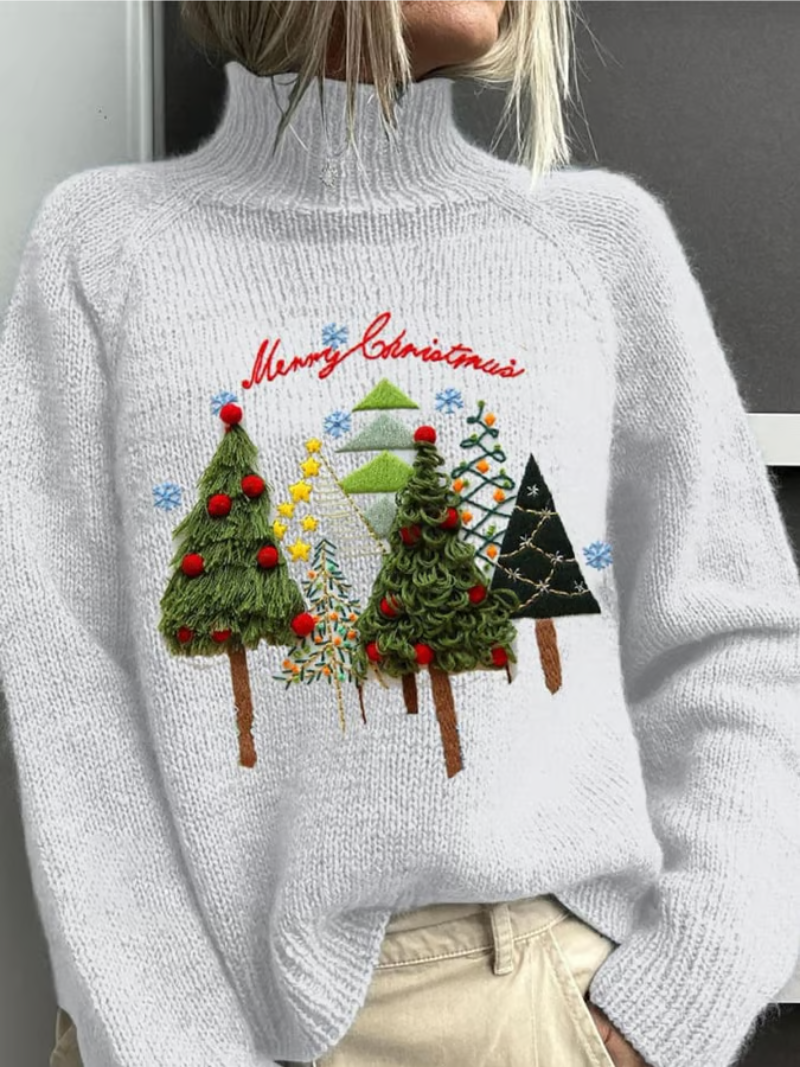 Arabella™ | Christmas Tree-print Sweater