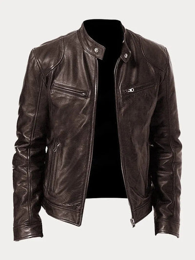 Dean™ – Timeless Tailored Vegan Leather Jacket for Effortless Edge
