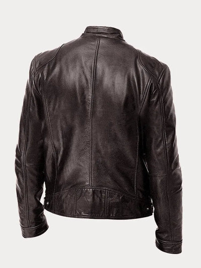 Dean™ – Timeless Tailored Vegan Leather Jacket for Effortless Edge
