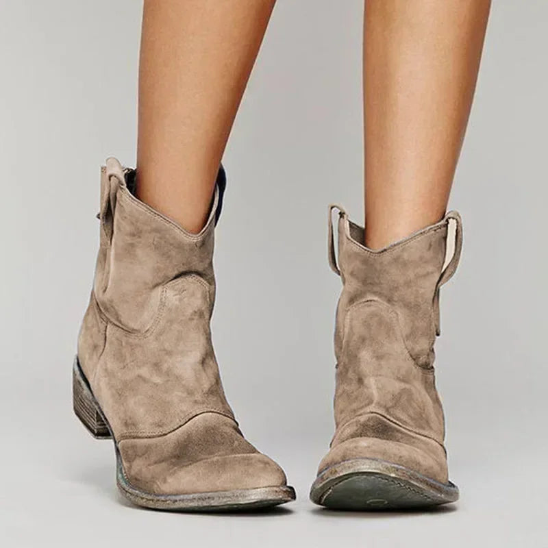 Dael - Vintage Cowboy Ankle Boots