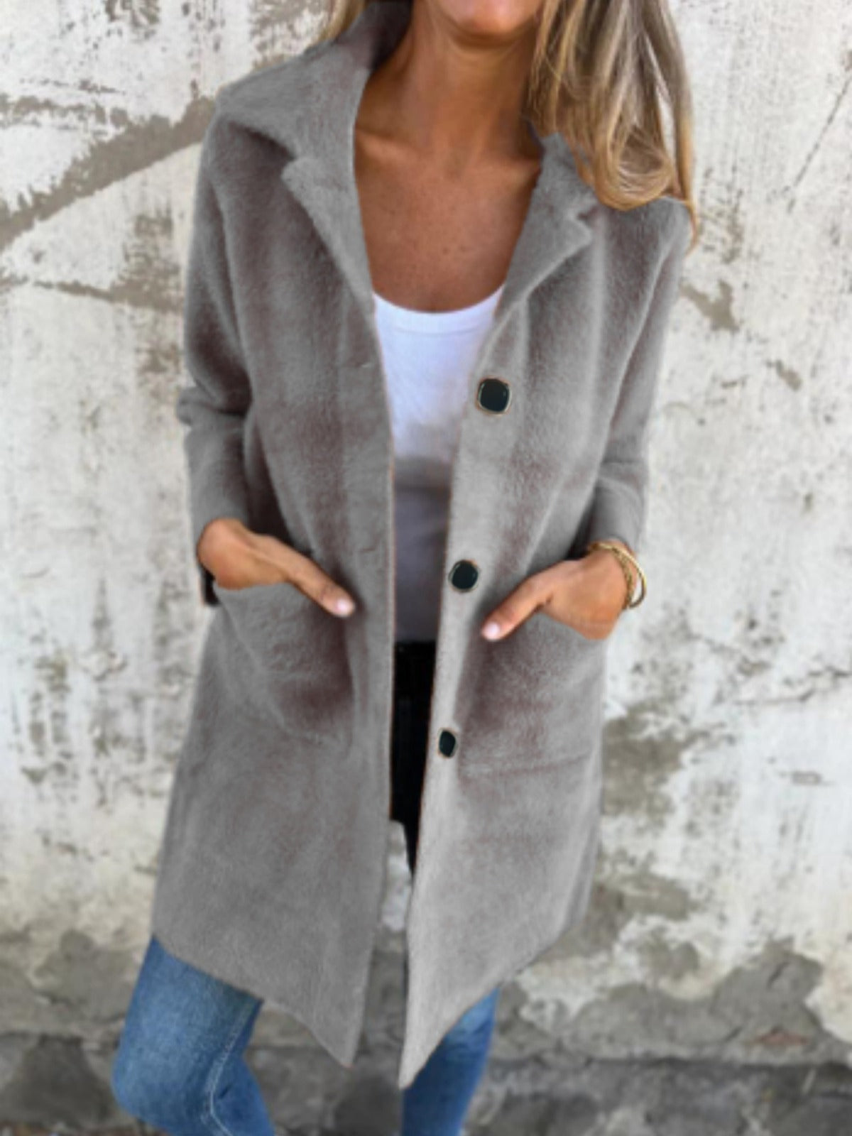 Thalia™ | Elegant Wool Blend Coat