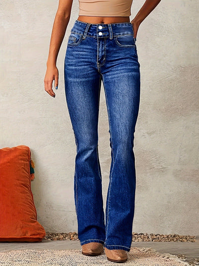 Aya™ | High-Waisted Flared Jeans