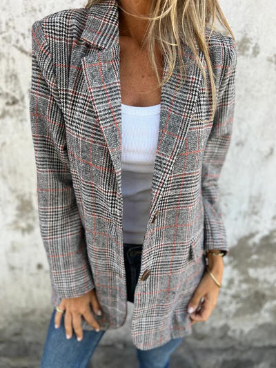 CHLOE™ | Casual Checked Blazer
