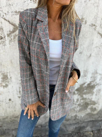 CHLOE™ | Casual Checked Blazer