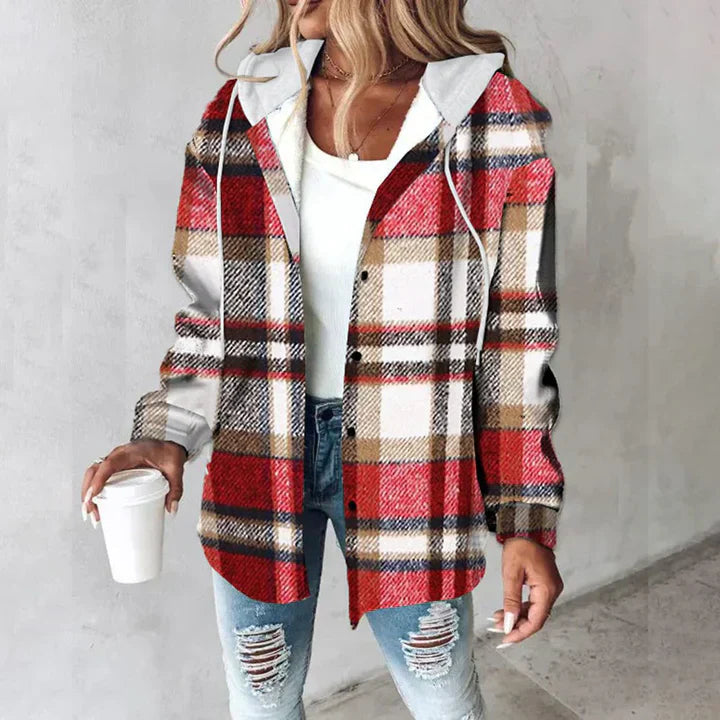 Sabrina™ | Plaid Hooded Overshirt